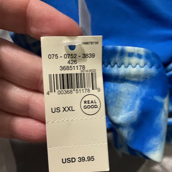 Aerie Blue Triangle Bikini Top - Picture 4 of 6